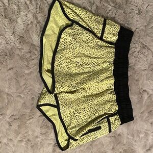 lululemon athletica Yellow and Black Athletic Shorts